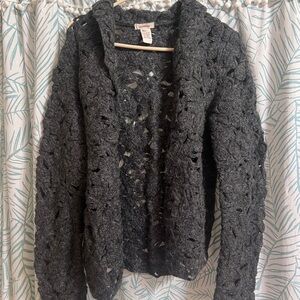 Sundance Black Chunky Knit Cardigan